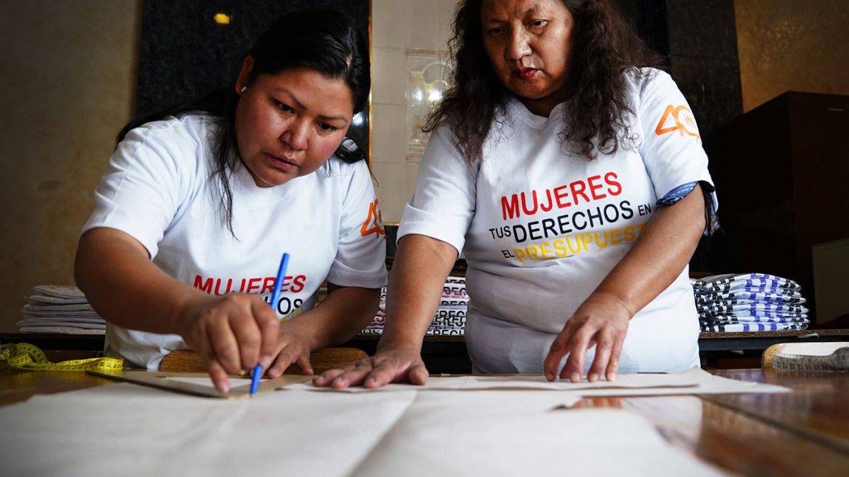 Mujeres de Bolivia - Tus derechos en el presupuesto